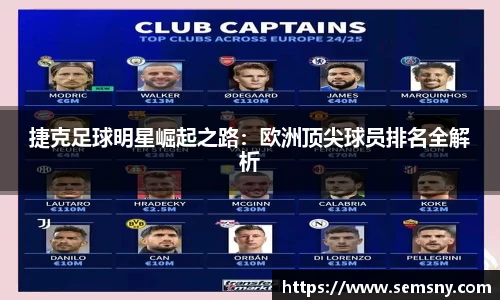 捷克足球明星崛起之路：欧洲顶尖球员排名全解析